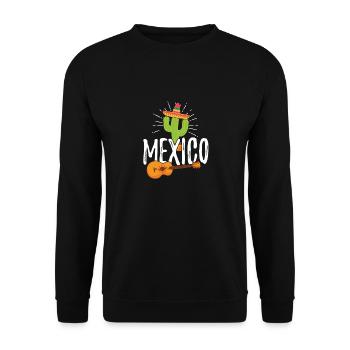 Mexico Geschenke und Urlaub Design - Unisex Pullover - Schwarz - Vorne - Alina (178cm) & Michal (187cm)