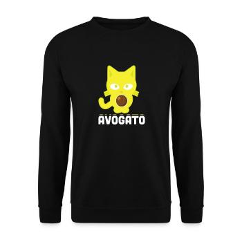 Gelber Avogato Cinco De Mayo mexikanischer Stolz-Feiertag - Unisex Pullover - Schwarz - Vorne - Alina (178cm) & Michal (187cm)