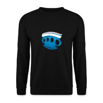 Knuckle Toothbrush - Gift Funny - Unisex Sweatshirt - black - Front - Alina (178cm) & Michal (187cm)