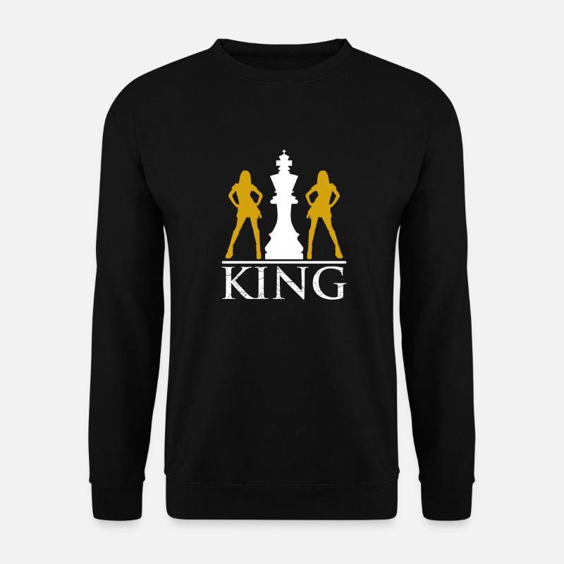 roi d'échecs - Sweat-shirt Unisexe - noir