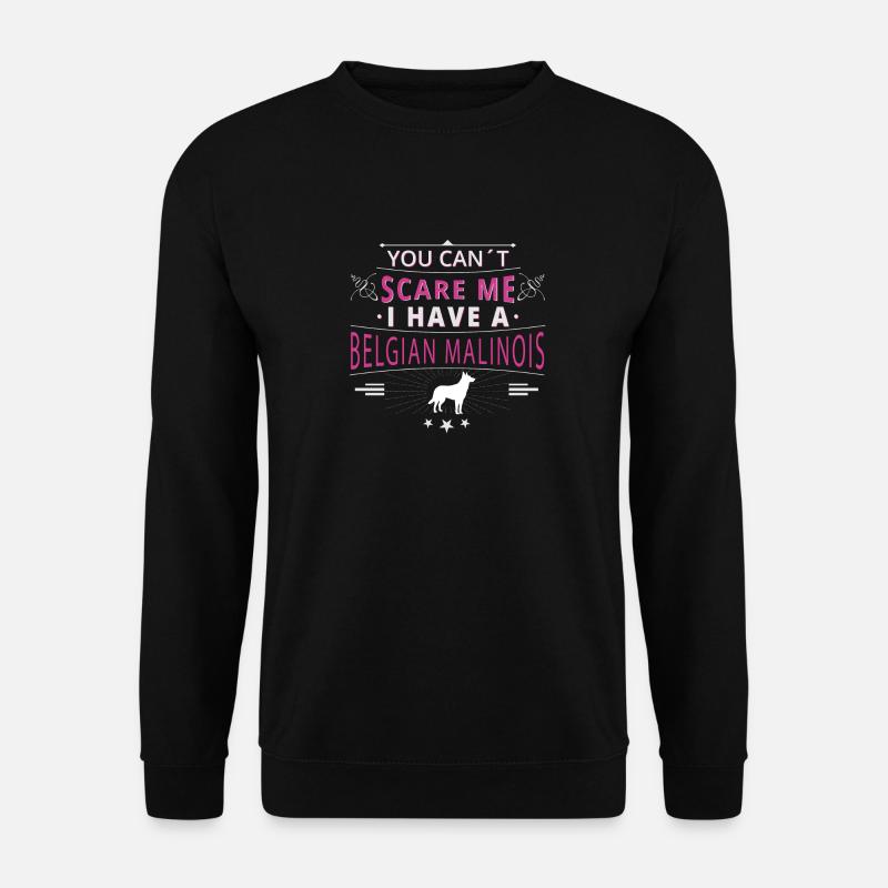 Malinois scare - Unisex Pullover - Schwarz