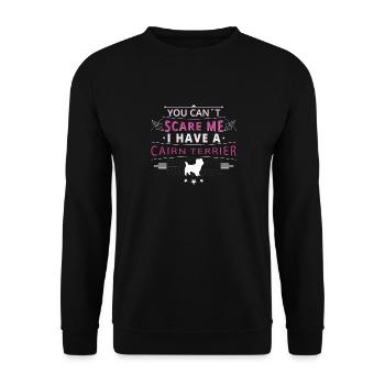 Cairn Terrier scare - Unisex Sweatshirt - black - Front - Alina (178cm) & Michal (187cm)