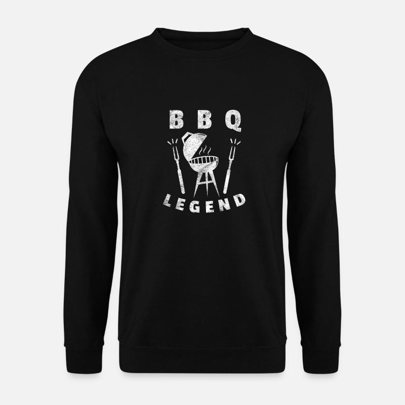 BBQ shirt Geschenk Grill grillen Griller shirt - Unisex Pullover - Schwarz
