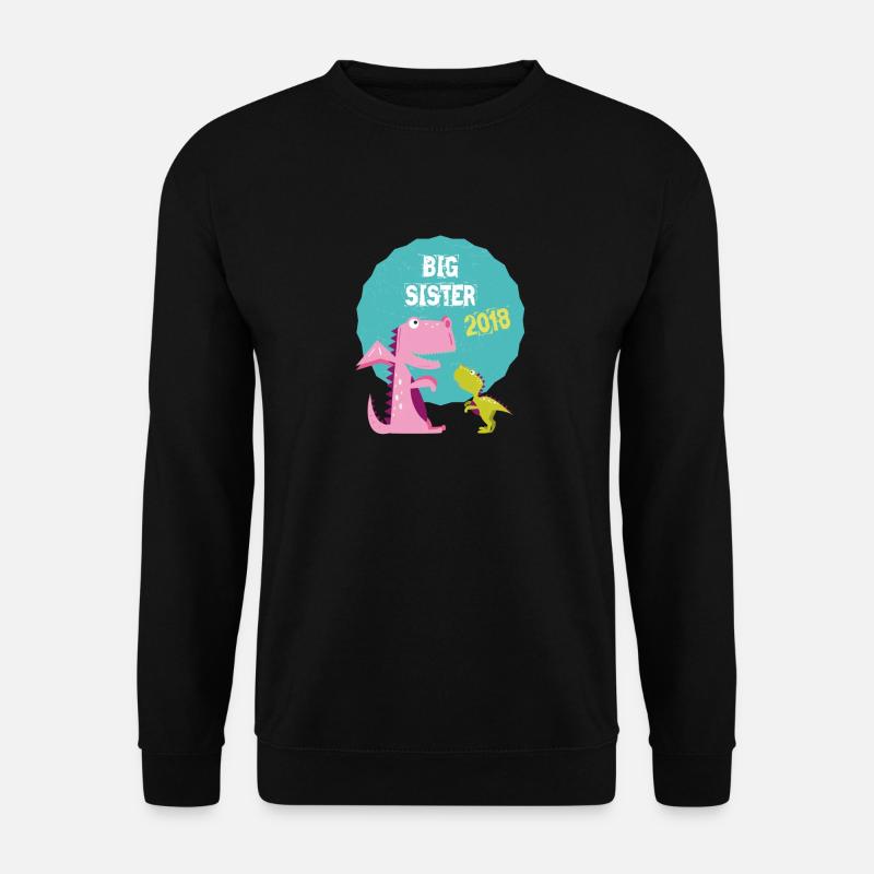 Große Schwester Geschwister Bruder 2018 T-Shirt - Unisex Pullover - Schwarz