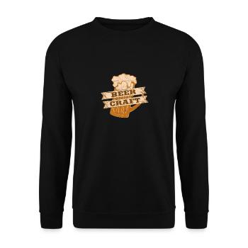 Beer Craft - Handmade Beer - Unisex Sweatshirt - black - Front - Alina (178cm) & Michal (187cm)