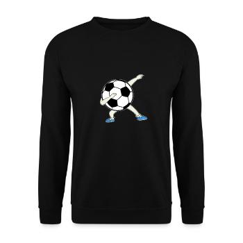 Dabbing Dab Fußball Ball Spieler Spiel Sport Elf - Unisex Pullover - Schwarz - Vorne - Alina (178cm) & Michal (187cm)