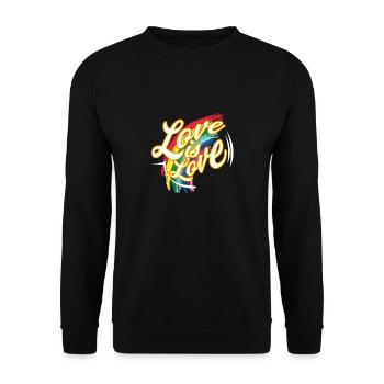L'amour de T-shirt de CSD est amour - Sweat-shirt Unisexe - noir - Devant - Alina (178cm) & Michal (187cm)