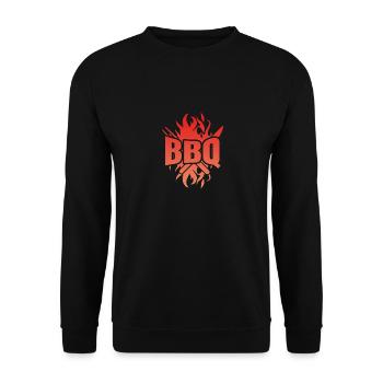 Chemise BBQ Chemise Barbecue Barbecue Griller - Sweat-shirt Unisexe - noir - Devant - Alina (178cm) & Michal (187cm)