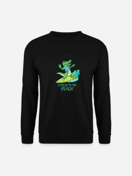 CROCKSURF - Lass uns zum Strand gehen! - Unisex Pullover - Schwarz