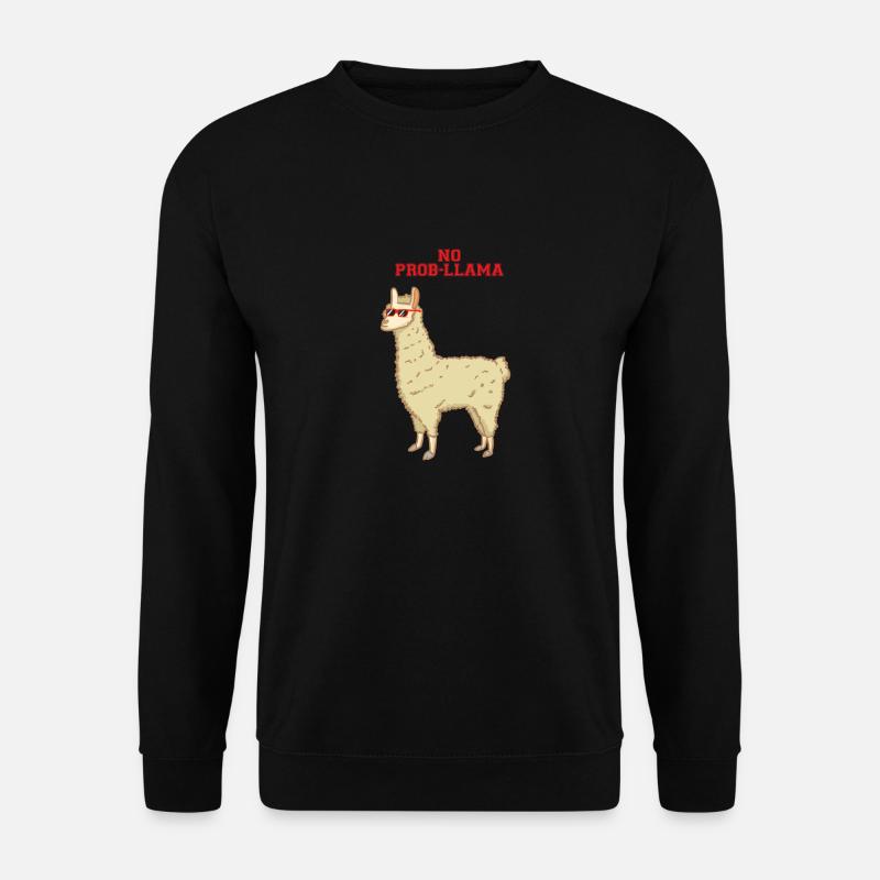 No problem - no prob-llama - Lama - Unisex Sweatshirt - black