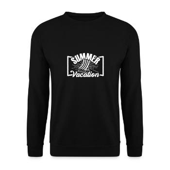 Summer holiday gift beach holidays fun - Unisex Sweatshirt - black - Front - Alina (178cm) & Michal (187cm)