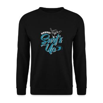 Surfez! - Sweat-shirt Unisexe - noir - Devant - Alina (178cm) & Michal (187cm)