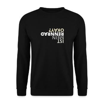 Rennrad Geswchenk für Rennrad Freunde - Unisex Pullover - Schwarz - Vorne - Alina (178cm) & Michal (187cm)