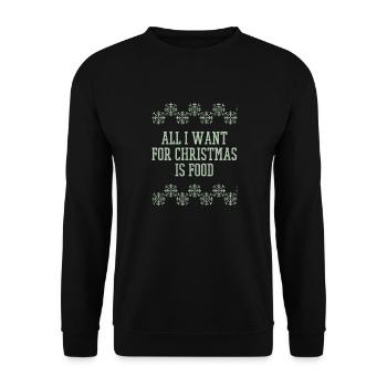 Pull cadeau de Noël laid de Noël - Sweat-shirt Unisexe - noir - Devant - Alina (178cm) & Michal (187cm)