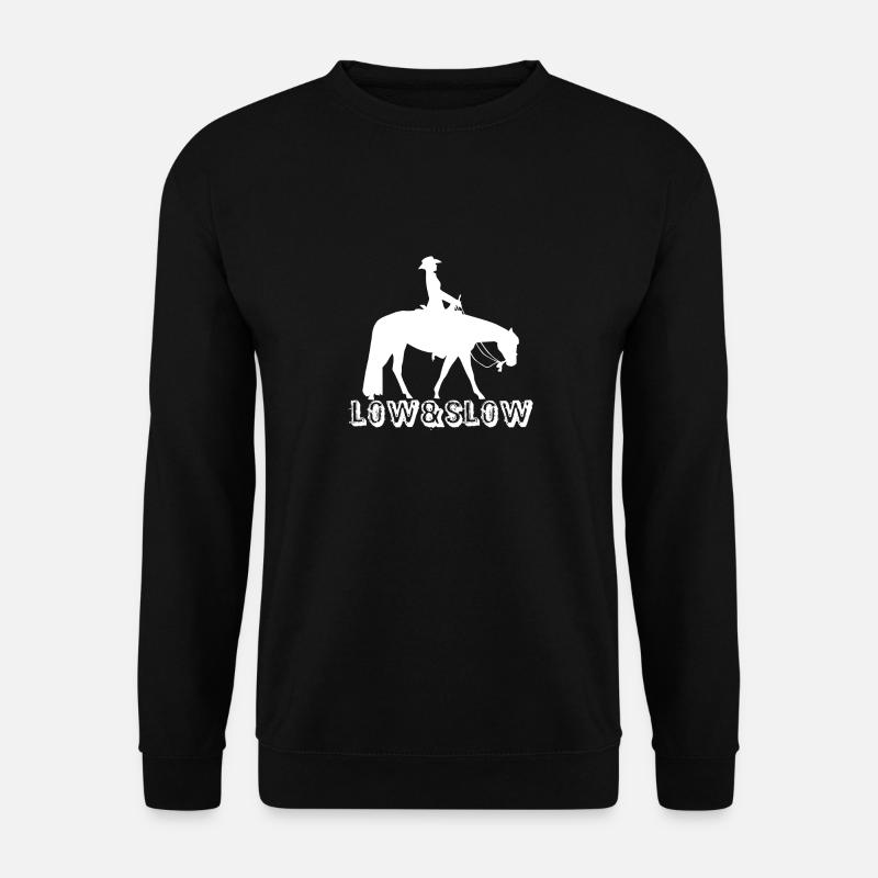 Low and slow Pleasure Westernreiten - Unisex Pullover - Schwarz