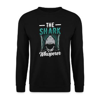 Le Chuchoteur de requins - Sweat-shirt Unisexe - noir - Devant - Alina (178cm) & Michal (187cm)