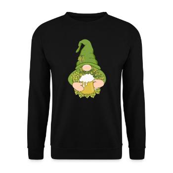 Gnome du houblon - Sweat-shirt Unisexe - noir - Devant - Alina (178cm) & Michal (187cm)