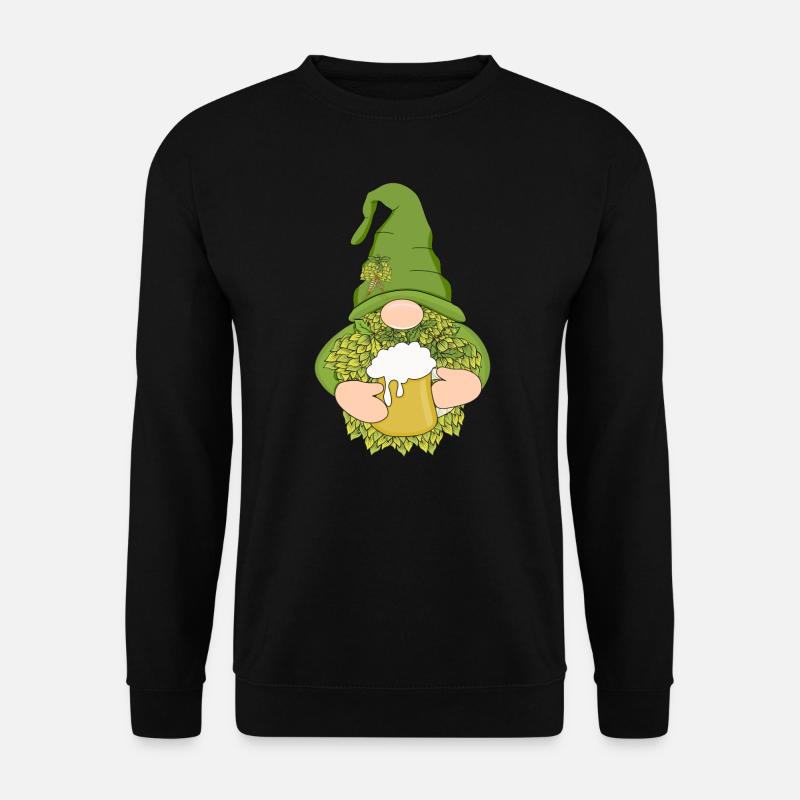 Hopfen Gnom - Unisex Pullover - Schwarz