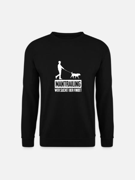 Mantrailing Hundeliebhaber Geschenk Findehund - Unisex Pullover - Schwarz