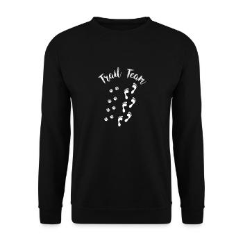Trail team Mantrailing Chien de chien amateur de chien - Sweat-shirt Unisexe - noir - Devant - Alina (178cm) & Michal (187cm)