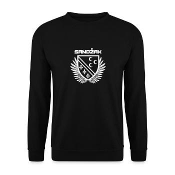 Sandžak Geschenk Balkan Jugoslawien SFRJ Jugo - Unisex Pullover - Schwarz - Vorne - Alina (178cm) & Michal (187cm)