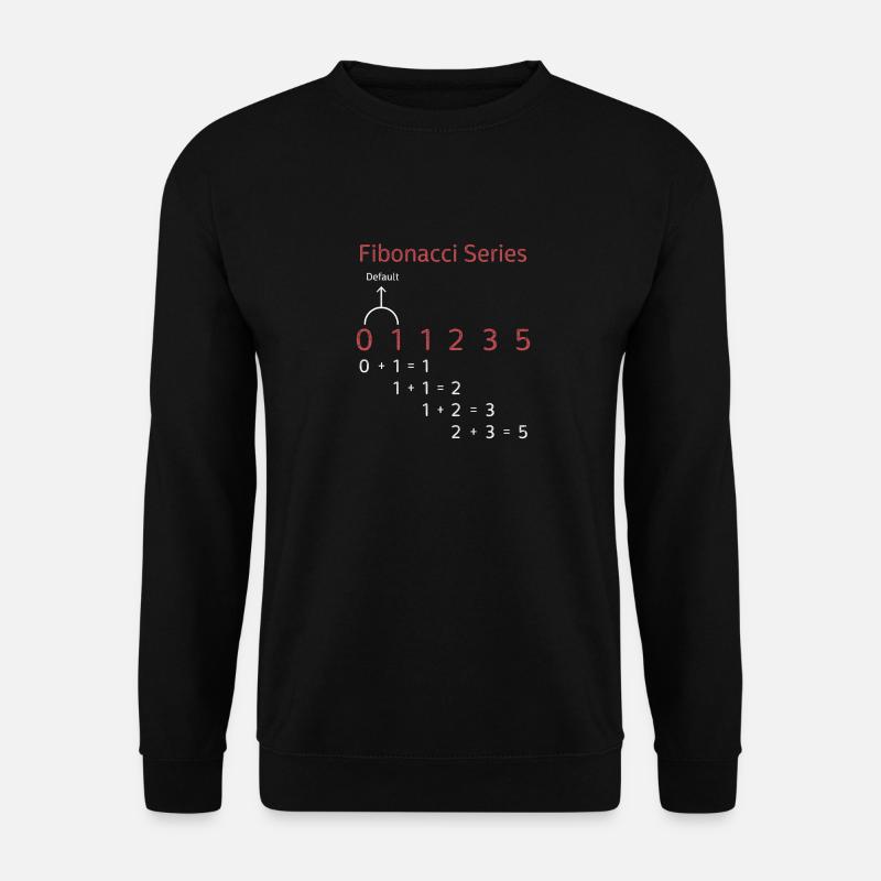 Fibonacci Series Gift Fibonacci Follow Math - Unisex Sweatshirt - black