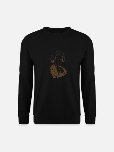 Portrait Beethoven Gift Piano Player Music - Unisex Sweatshirt - black
