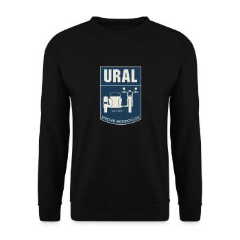 Ural sidecar motorcycles motocyclistes - Sweat-shirt Unisexe - noir - Devant - Alina (178cm) & Michal (187cm)