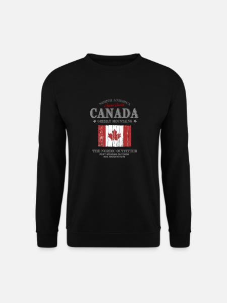 Kanada - Esdoornblad - Canada - Uniseks sweater - zwart