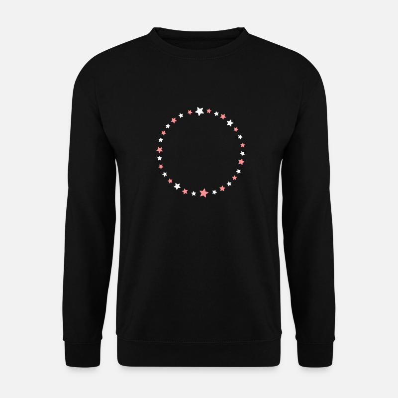 Kreis aus Sternen - Unisex Pullover - Schwarz