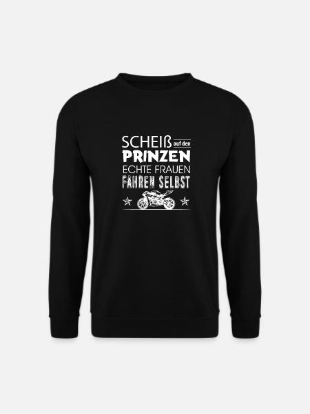 Motorrad-Shirt-Prinz - Unisex Pullover - Schwarz
