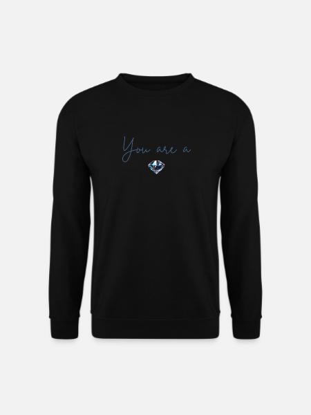 Du bist ein Diamant - Unisex Pullover - Schwarz