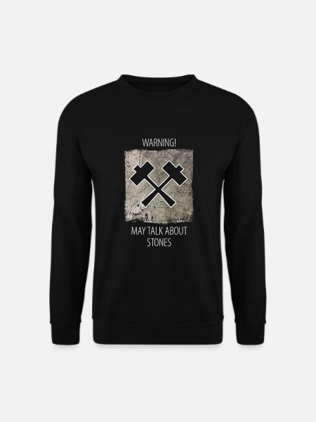 Steinmetz Steinbildhauer Spruch - Unisex Pullover - Schwarz