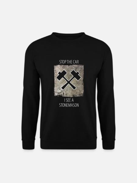 Stonemason Stone Sculptor Saying - Unisex Sweatshirt - black