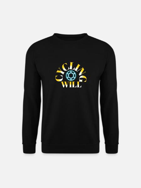 Cycling will - Unisex Sweatshirt - black
