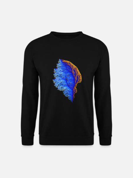 Fraktaler Baum #192 Mathematik Koralle Julia Set - Unisex Pullover - Schwarz