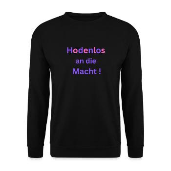DAS Design für starke Lesben ! - Unisex Pullover - Schwarz - Vorne - Alina (178cm) & Michal (187cm)