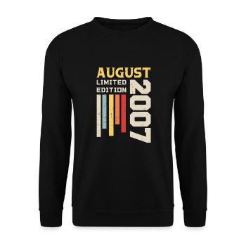 August 2007 - Birthday Gift August 2007 August - Unisex Sweatshirt - black - Front - Alina (178cm) & Michal (187cm)