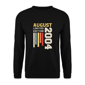 August 2004 - Birthday Gift August 2004 August - Unisex Sweatshirt - black - Front - Alina (178cm) & Michal (187cm)