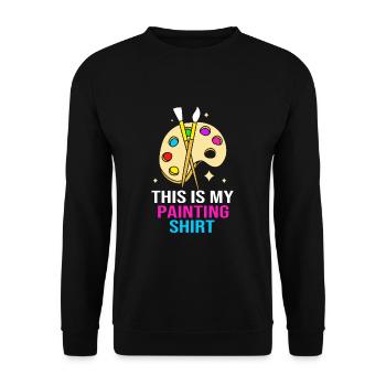 Maler - Unisex Pullover - Schwarz - Vorne - Alina (178cm) & Michal (187cm)