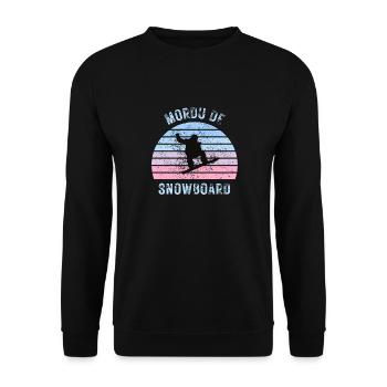 Mordu de Snowboard 2 - Sweat-shirt Unisexe - noir - Devant - Alina (178cm) & Michal (187cm)