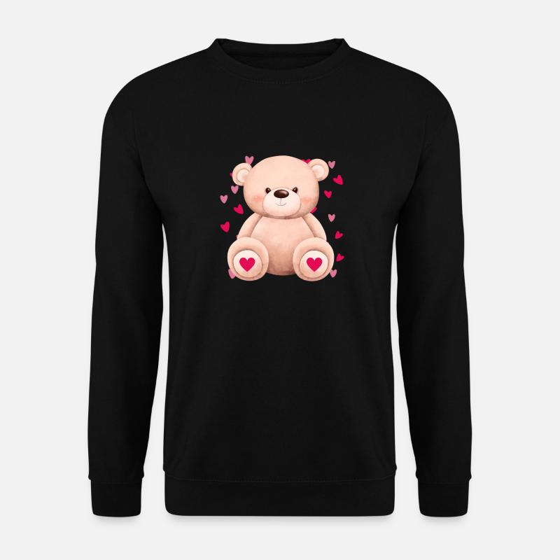 Cute cuddly bear - Unisex Sweatshirt - black