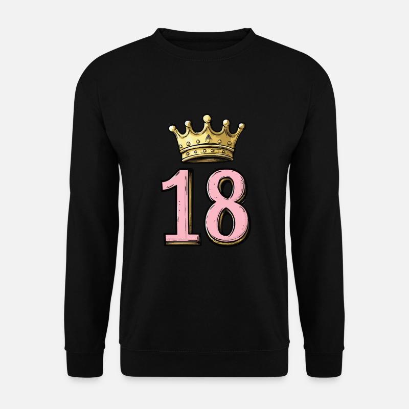 18 Number Krone - Unisex Sweatshirt - black