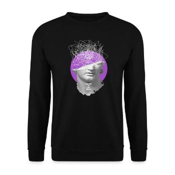 Tenue de musique techno ou EDM Party Raver Festival - Sweat-shirt Unisexe - noir - Devant - Alina (178cm) & Michal (187cm)