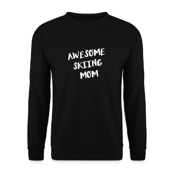 ski maman - Sweat-shirt Unisexe - noir - Devant - Alina (178cm) & Michal (187cm)