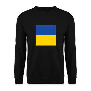 Drapeau de l’Ukraine, fierté de l’Ukraine, cadeau ukrainien - Sweat-shirt Unisexe - noir - Devant - Alina (178cm) & Michal (187cm)