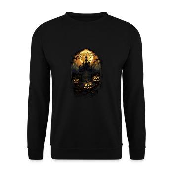 Horreur d’Halloween - Sweat-shirt Unisexe - noir - Devant - Alina (178cm) & Michal (187cm)