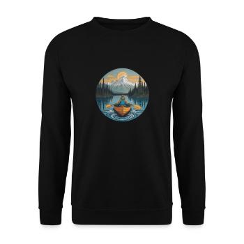 Boot - Unisex Pullover - Schwarz - Vorne - Alina (178cm) & Michal (187cm)