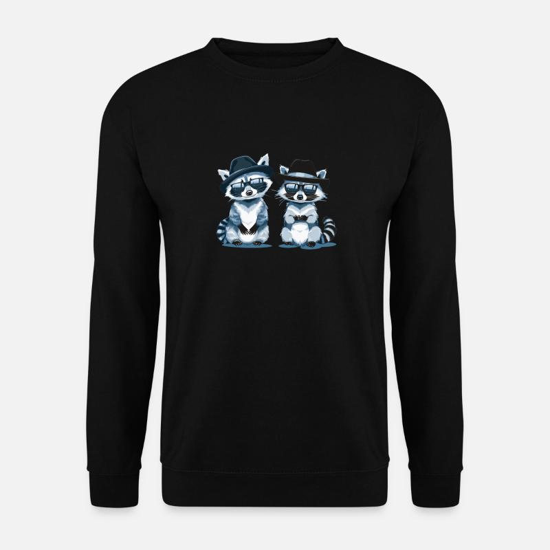 Waschbär - Unisex Pullover - Schwarz
