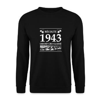 Récolte 1943 - Sweat-shirt Unisexe - noir - Devant - Alina (178cm) & Michal (187cm)